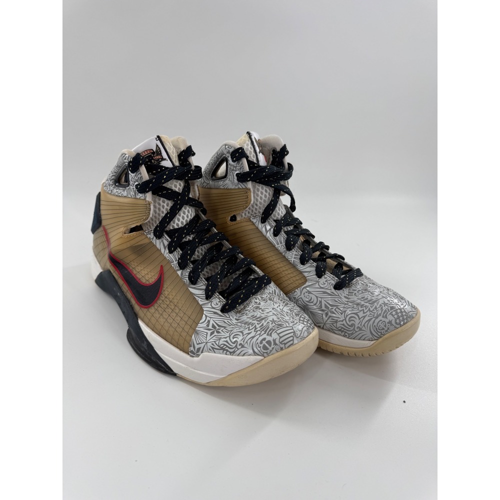 Nike Hyperdunk OG 2016 United We Rise Mens 9.5 Gold Silver Basketball Shoes